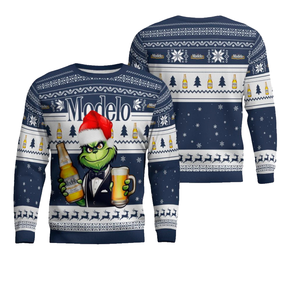 Modelo Grinch Christmas Ugly Sweater – Moonbestprint