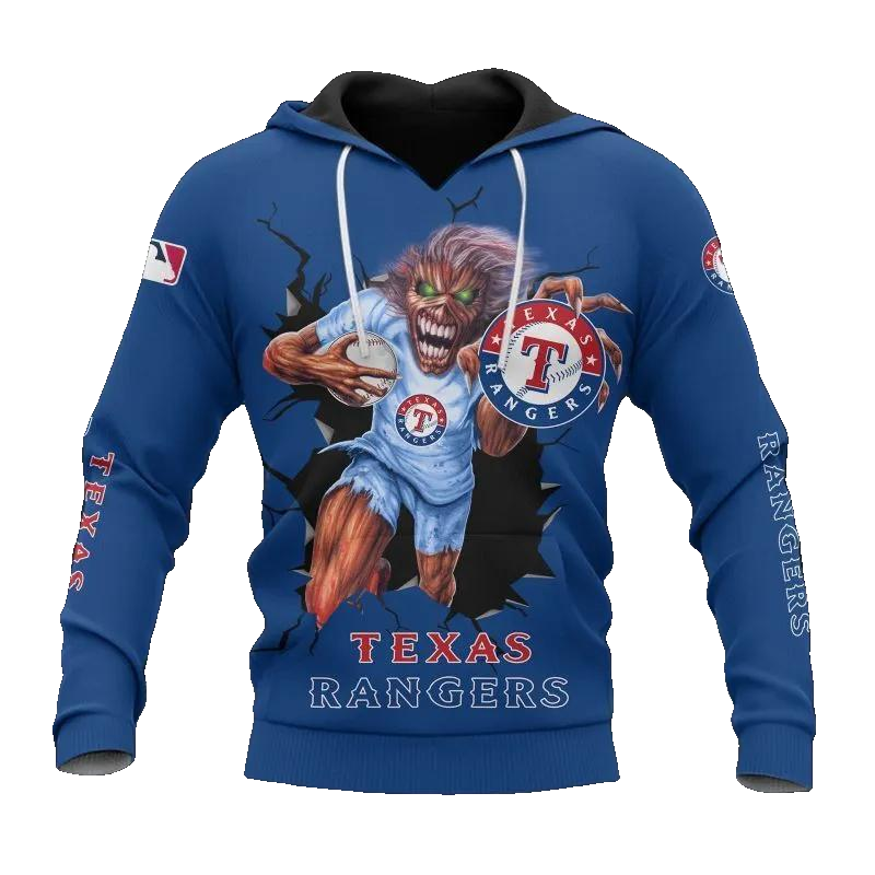 MLB Texas Rangers All Over Print Hoodie 1, MLB Hoodie Moonbestprint