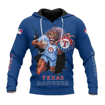 MLB Texas Rangers All Over Print Hoodie 1, MLB Hoodie Moonbestprint