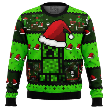 Minecraft Creeper Ugly Christmas Sweater – Moonbestprint