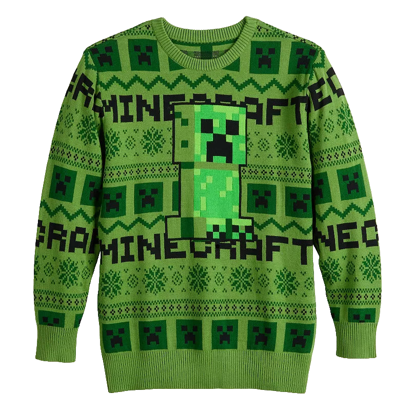 Minecraft Creeper Snow Attack Ugly Christmas Sweater – Moonbestprint