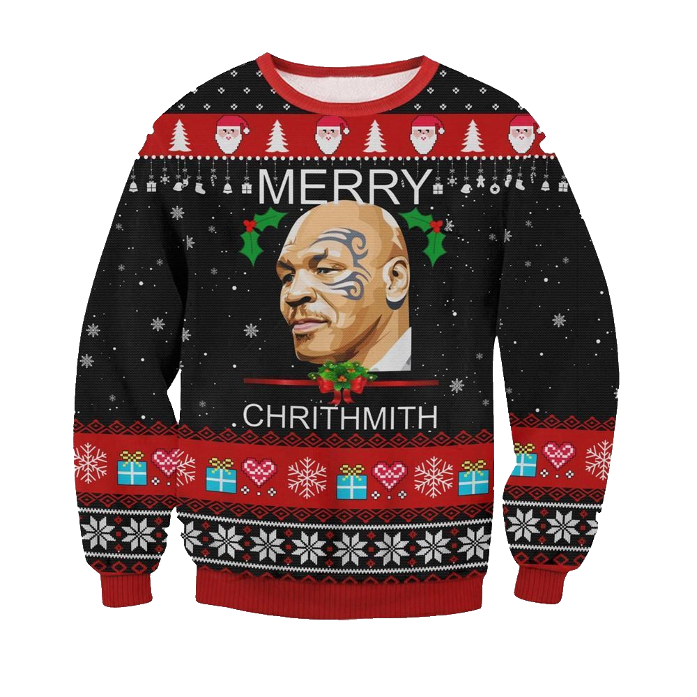 Mike Tyson Merry Chrithmith Ugly Sweater - Moonbestprint