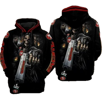 San Francisco 49ers Death Super Bowl San Francisco 49ers 3D Hoodie, NFL Hoodie Moonbestprint