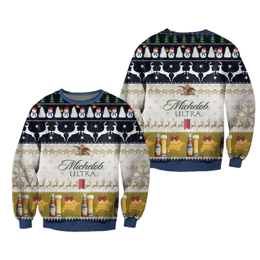Michelob Ultra Beer Ugly Christmas Sweater – Moonbestprint