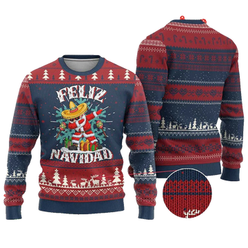 Mexico Sabta Feliz Navidad Ugly Christmas Sweater - Moonbestprint