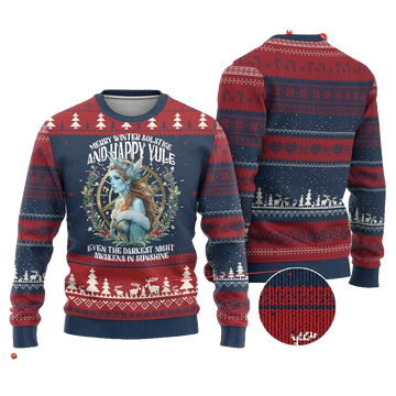Merry Winter Solstice And Happy Yule Marzanna Ugly Christmas Sweater - Moonbestprint