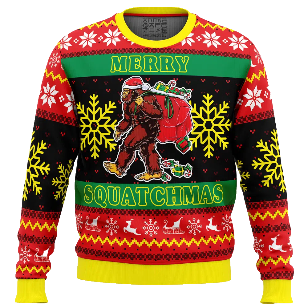 Merry Squatchmas Ugly Christmas Sweater – Moonbestprint
