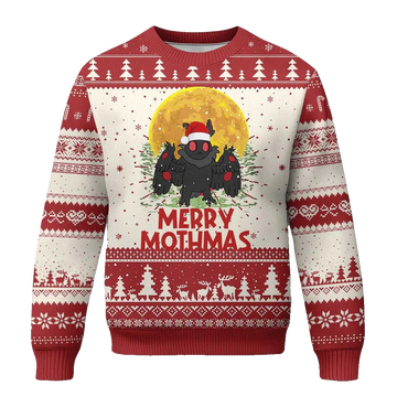 Merry Mothmas Ugly Christmas Sweater - Moonbestprint