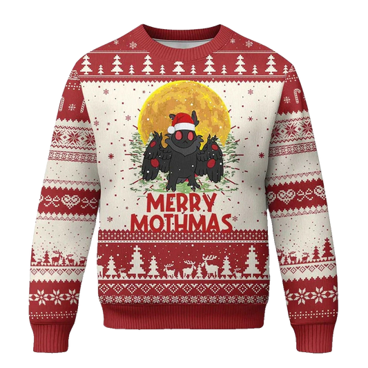 Merry Mothmas Ugly Christmas Sweater - Moonbestprint