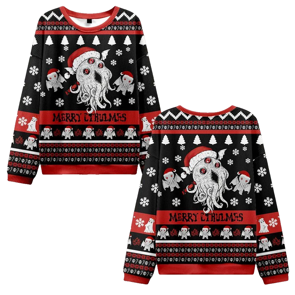 Merry Cthulmas Ugly Sweater 2026 Christmas - Moonbestprint