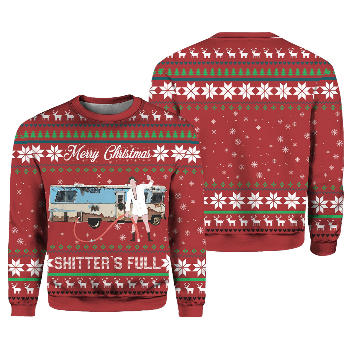Merry Christmas Shitters Full Vacation Ugly Christmas Sweater – Moonbestprint