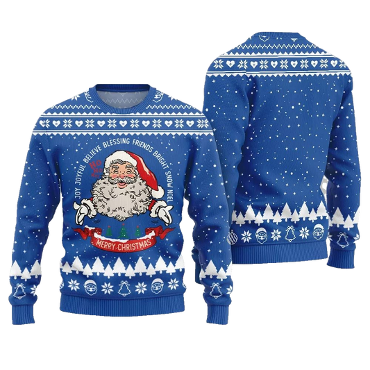 Merry Christmas Santa Ugly Sweater Christmas 2026 - Moonbestprint