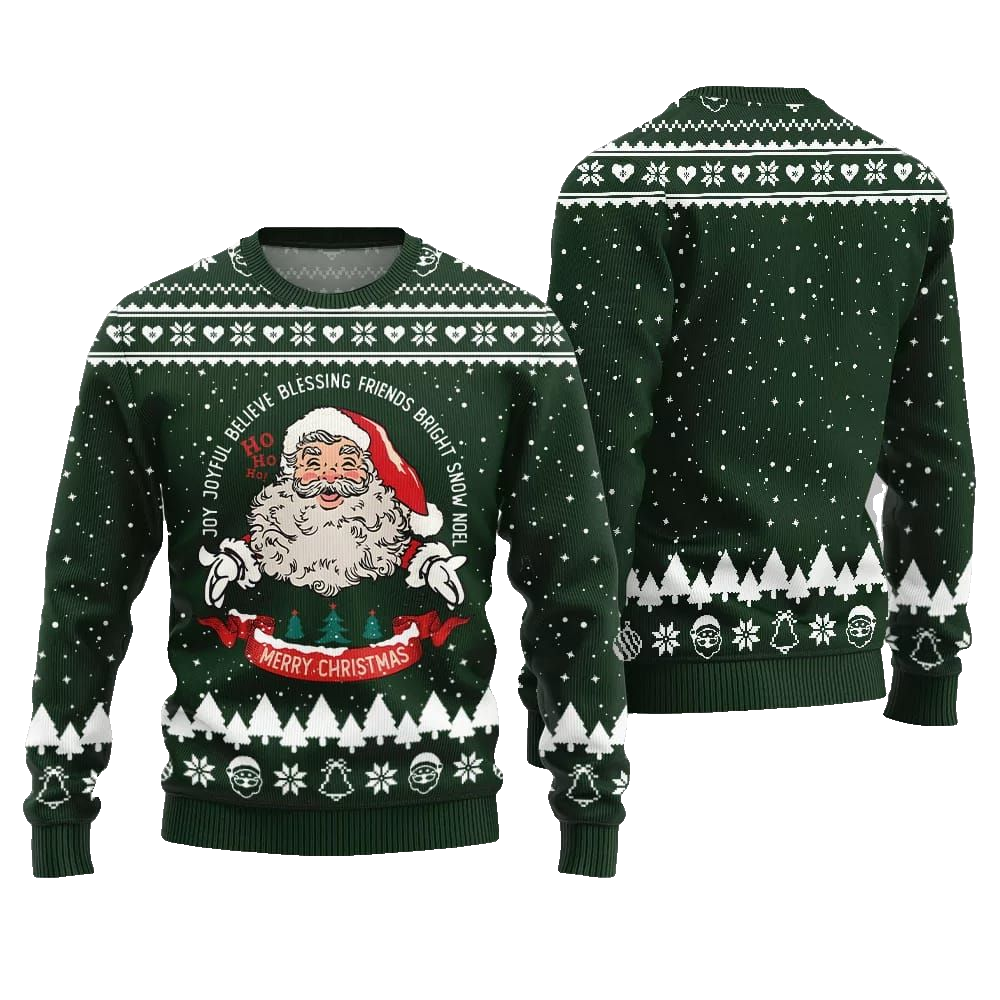 Merry Christmas Santa Ugly Sweater Christmas 2026 - Moonbestprint