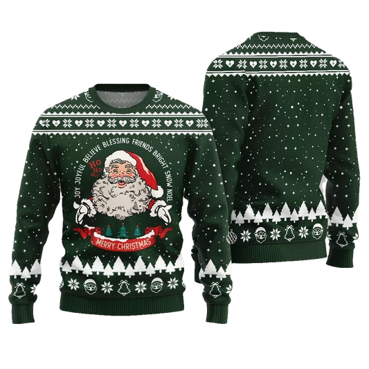 Merry Christmas Santa Ugly Sweater Christmas 2026 - Moonbestprint