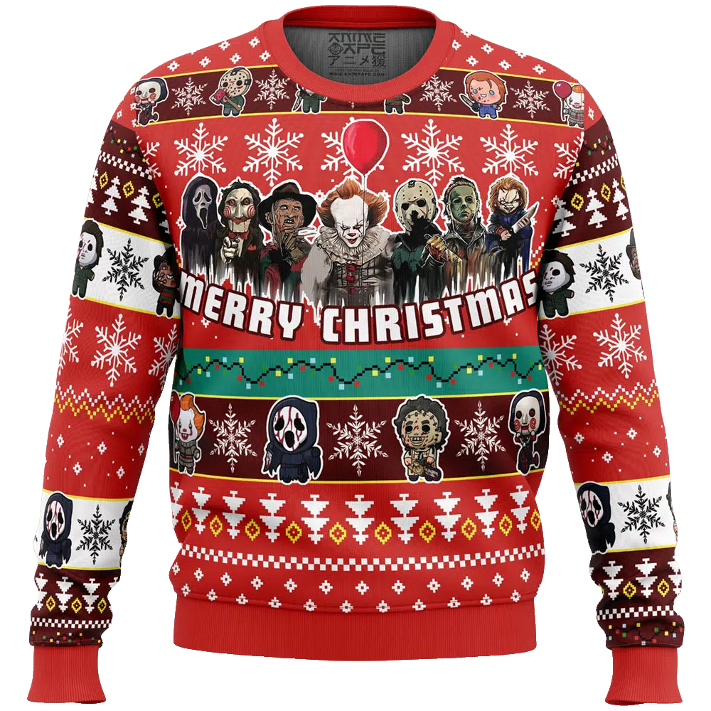 Merry Christmas Nightmares of Halloween Ugly Christmas Sweater – Moonbestprint