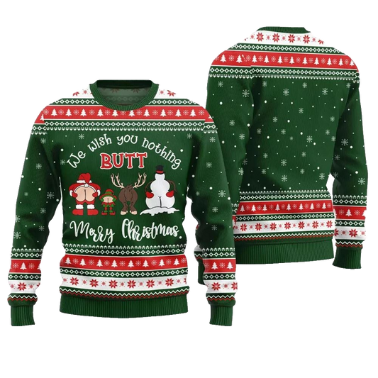 Merry Christmas Inappropriate Xmas Sweater - Moonbestprint