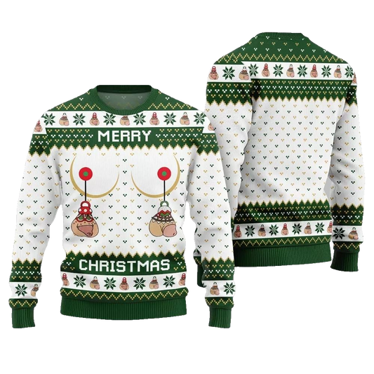 Merry Christmas Humorous Ugly Sweater Christmas 2026 - Moonbestprint