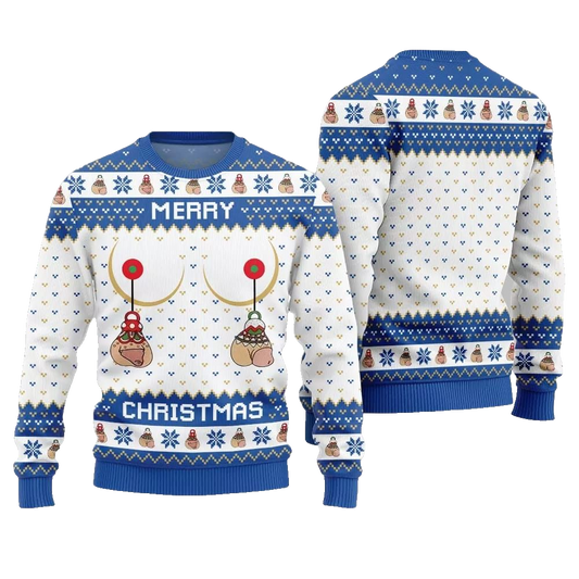 Merry Christmas Humorous Ugly Sweater Christmas 2026 - Moonbestprint