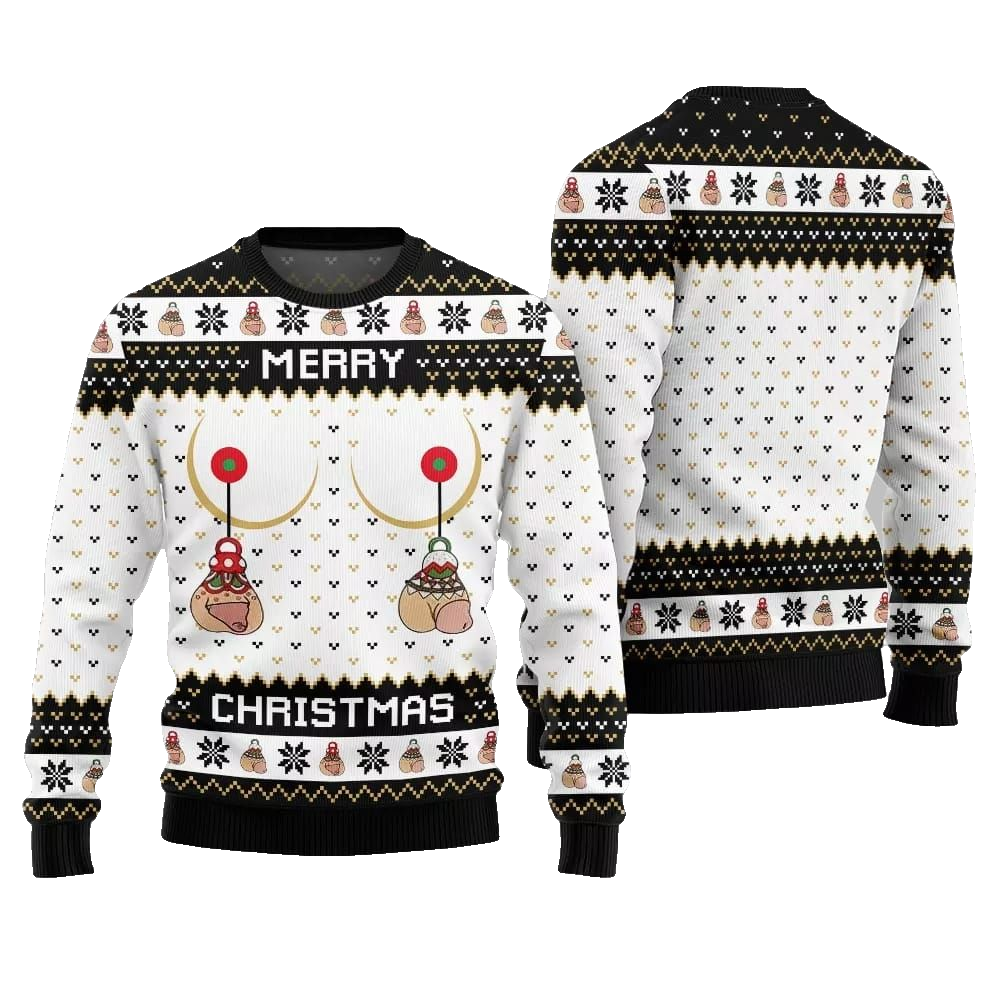 Merry Christmas Humorous Ugly Sweater Christmas 2026 - Moonbestprint