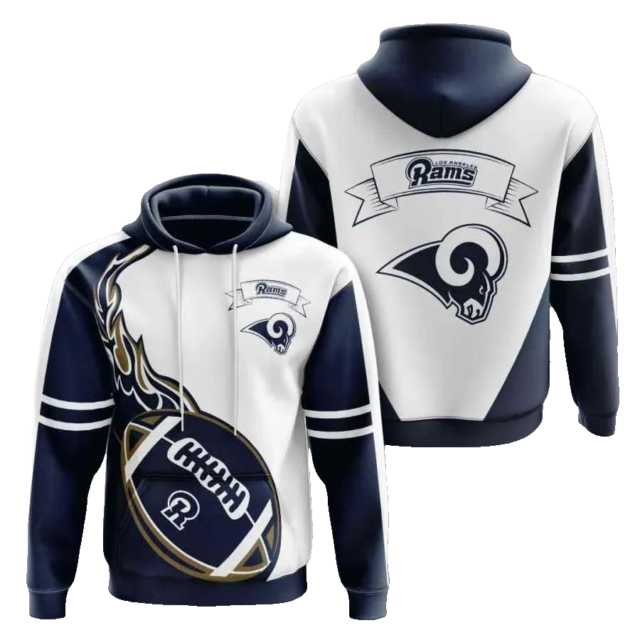 Sports American Football Los Angeles Rams 3D Hoodie, NFL Hoodie Moonbestprint