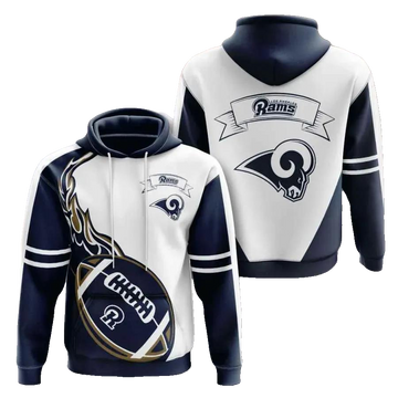 Sports American Football Los Angeles Rams 3D Hoodie, NFL Hoodie Moonbestprint