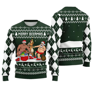 Merry Beermas Ugly Christmas Sweater - Moonbestprint