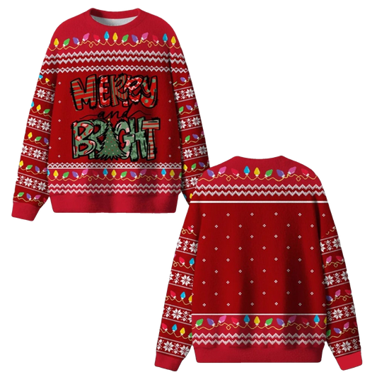 Merry And Bright Ugly Sweater 2026 Christmas - Moonbestprint