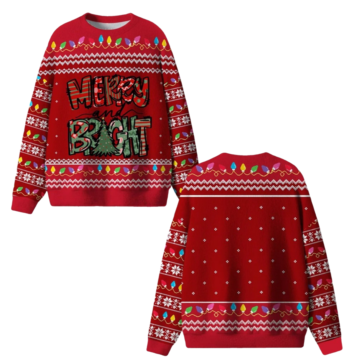 Merry And Bright Ugly Sweater 2026 Christmas - Moonbestprint