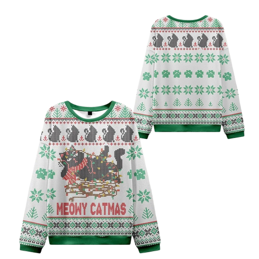 Meowy Catmas Ugly Sweater 2026 Christmas - Moonbestprint