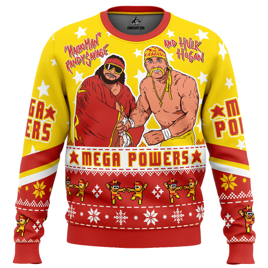 Mega Powers Macho Man and Hulk Hogan Ugly Christmas Sweater – Moonbestprint
