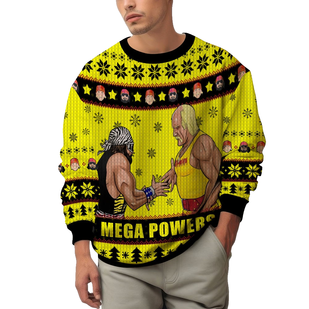Mega Powers Macho Man and Hulk Hogan Ugly Sweater – Moonbestprint