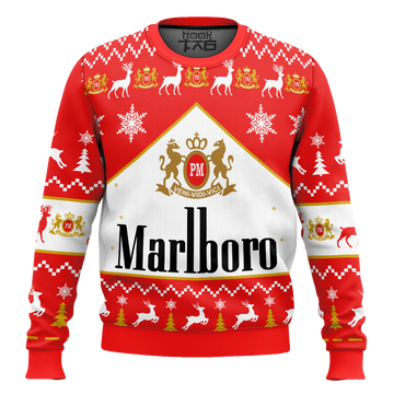 Marlboro Menthol Black Cigarettes Ugly Christmas Sweater – Moonbestprint