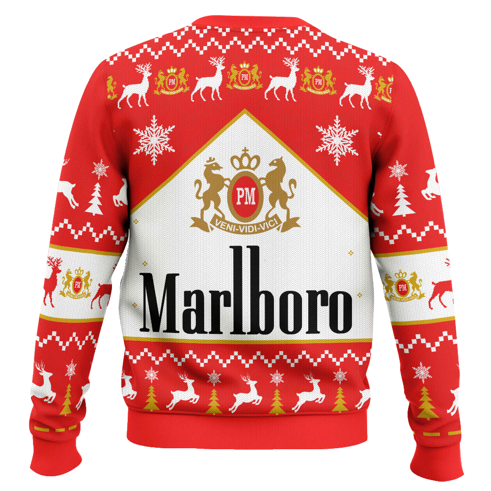 Marlboro Menthol Black Cigarettes Ugly Christmas Sweater – Moonbestprint