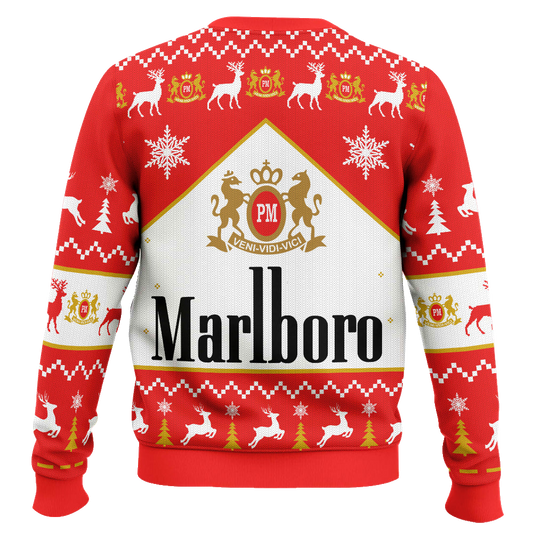 Marlboro Menthol Black Cigarettes Ugly Christmas Sweater – Moonbestprint