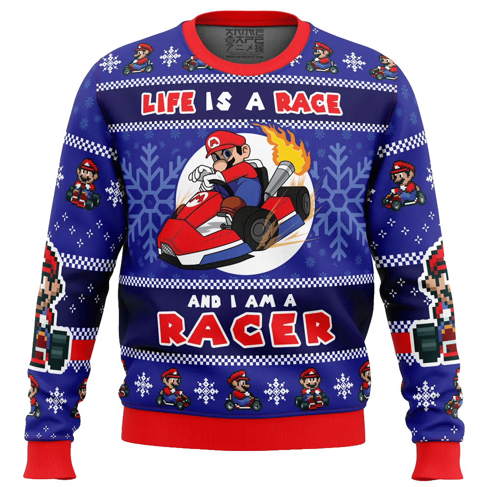 Mario Kart Racer Super Mario Ugly Christmas Sweater – Moonbestprint
