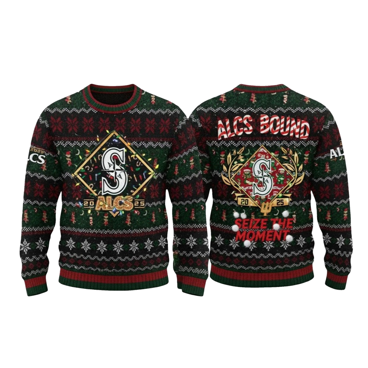 Mariners ALCS Bound 2026 Ugly Christmas Sweater - Moonbestprint