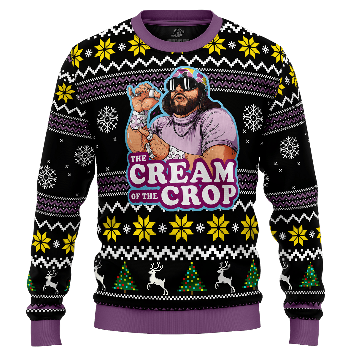 Macho Man The Cream of the Crop Pro Wrestling Ugly Christmas Sweater – Moonbestprint