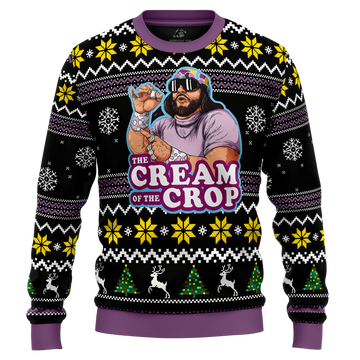 Macho Man The Cream of the Crop Pro Wrestling Ugly Christmas Sweater – Moonbestprint