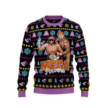 Macho Man And Hulkmania Power Pro Wrestling Ugly Christmas Sweater – Moonbestprint