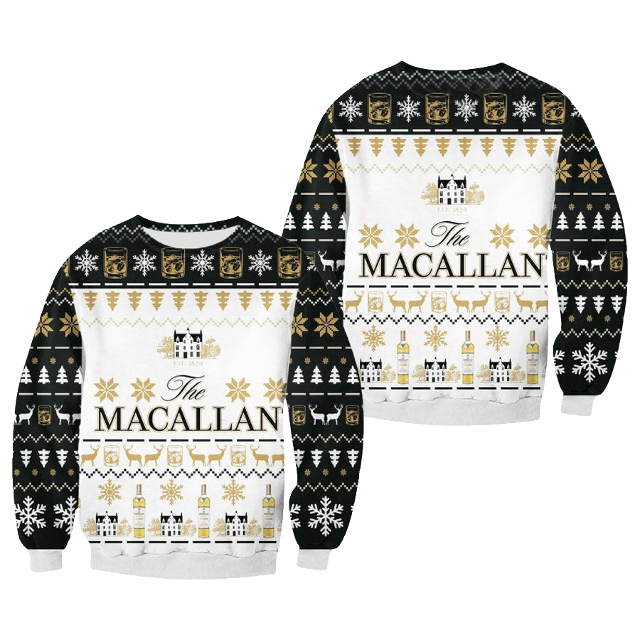 Macallan Luxury Single Malt Scotch Whisky Ugly Christmas Sweater – Moonbestprint