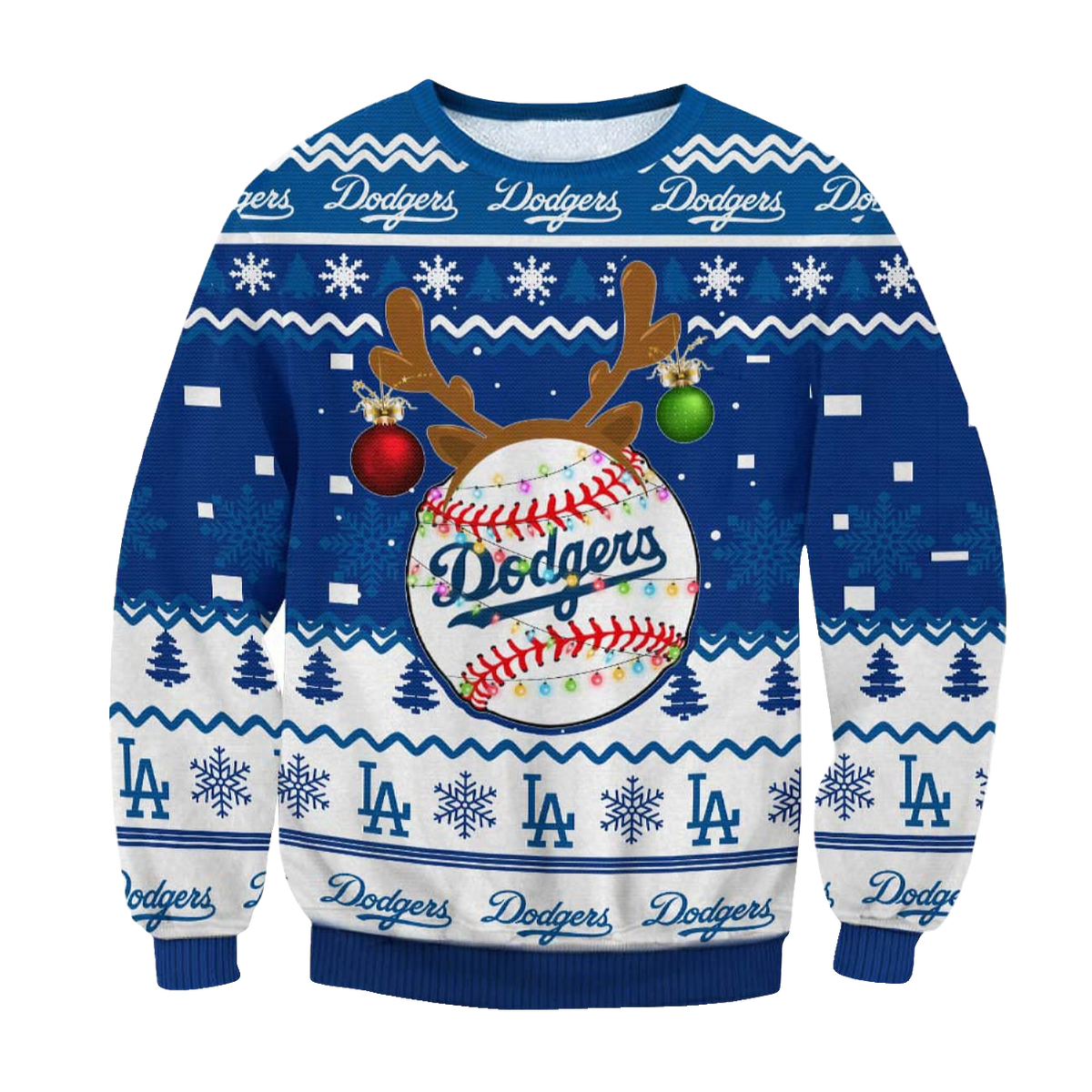 Los Angeles Dodgers Christmas Ugly Sweater – Moonbestprint