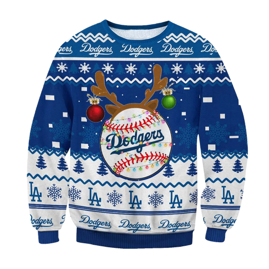 Los Angeles Dodgers Christmas Ugly Sweater – Moonbestprint