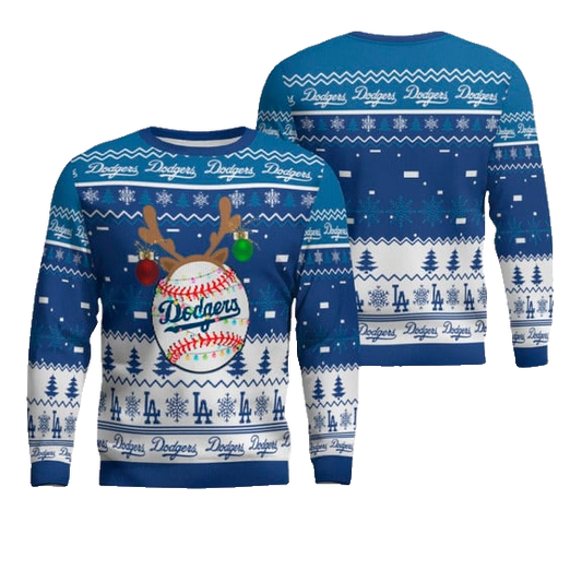 Los Angeles Dodgers Christmas Ugly Sweater – Moonbestprint