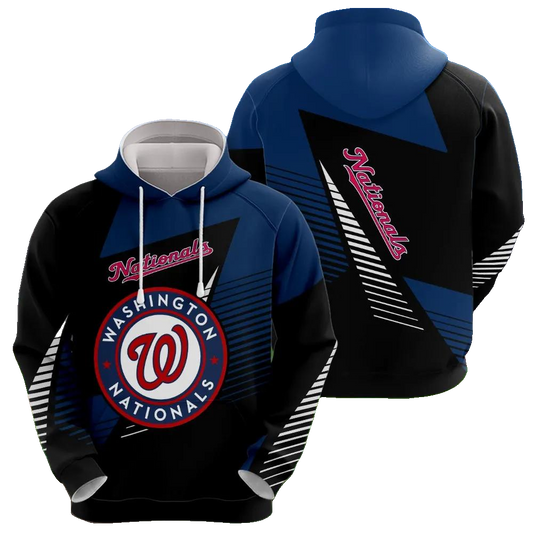 Washington Nationals Printed MLB All Over Print Hoodie -Moonbestprint