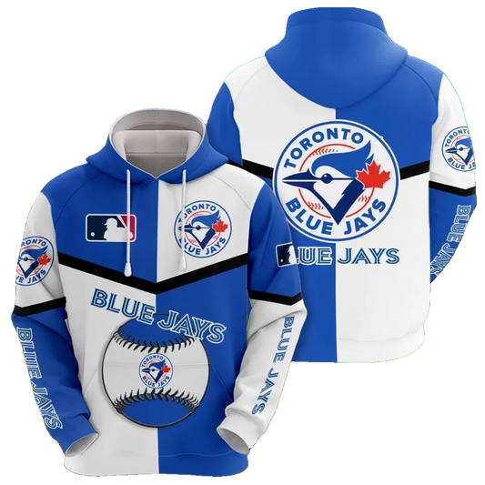 Toronto Blue Jays 3D MLB All Over Print Hoodie -Moonbestprint