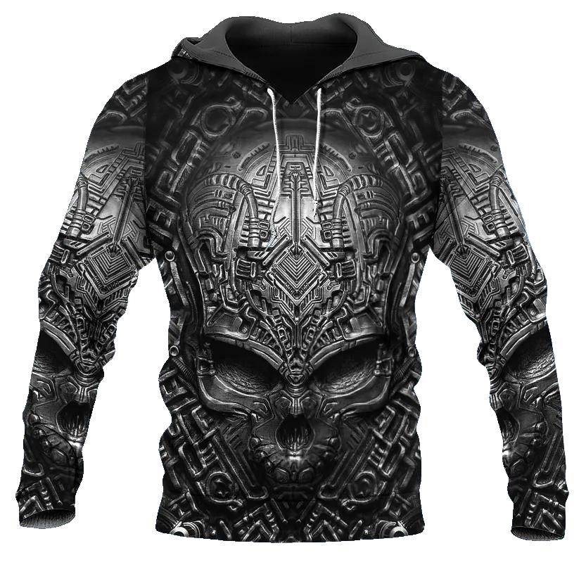 The Silence Skull 3D All Over Print Hoodie -Moonbestprint