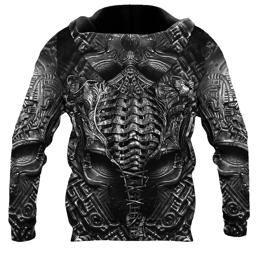 The Silence Skull 3D All Over Print Hoodie -Moonbestprint