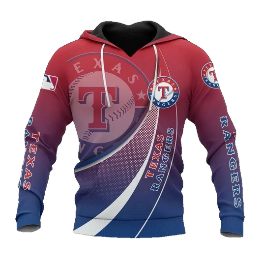 Texas Rangers MLB 3D MLB All Over Print Hoodie -Moonbestprint