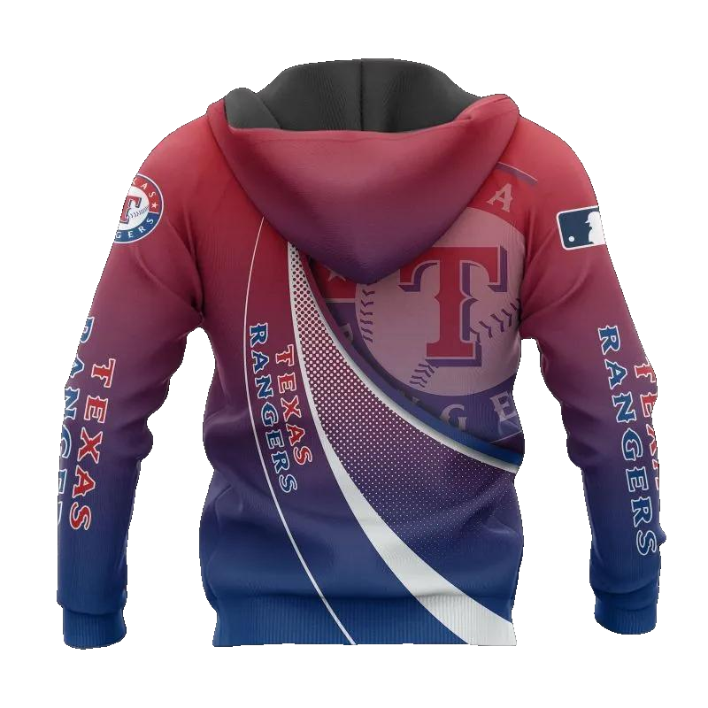 Texas Rangers MLB 3D MLB All Over Print Hoodie -Moonbestprint