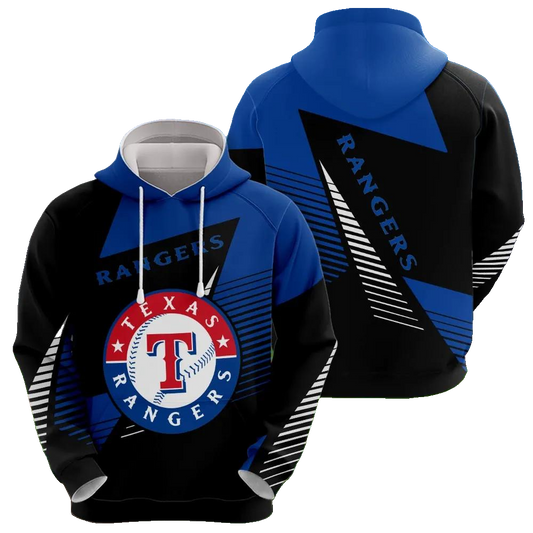 Texas Rangers Printed MLB All Over Print Hoodie -Moonbestprint